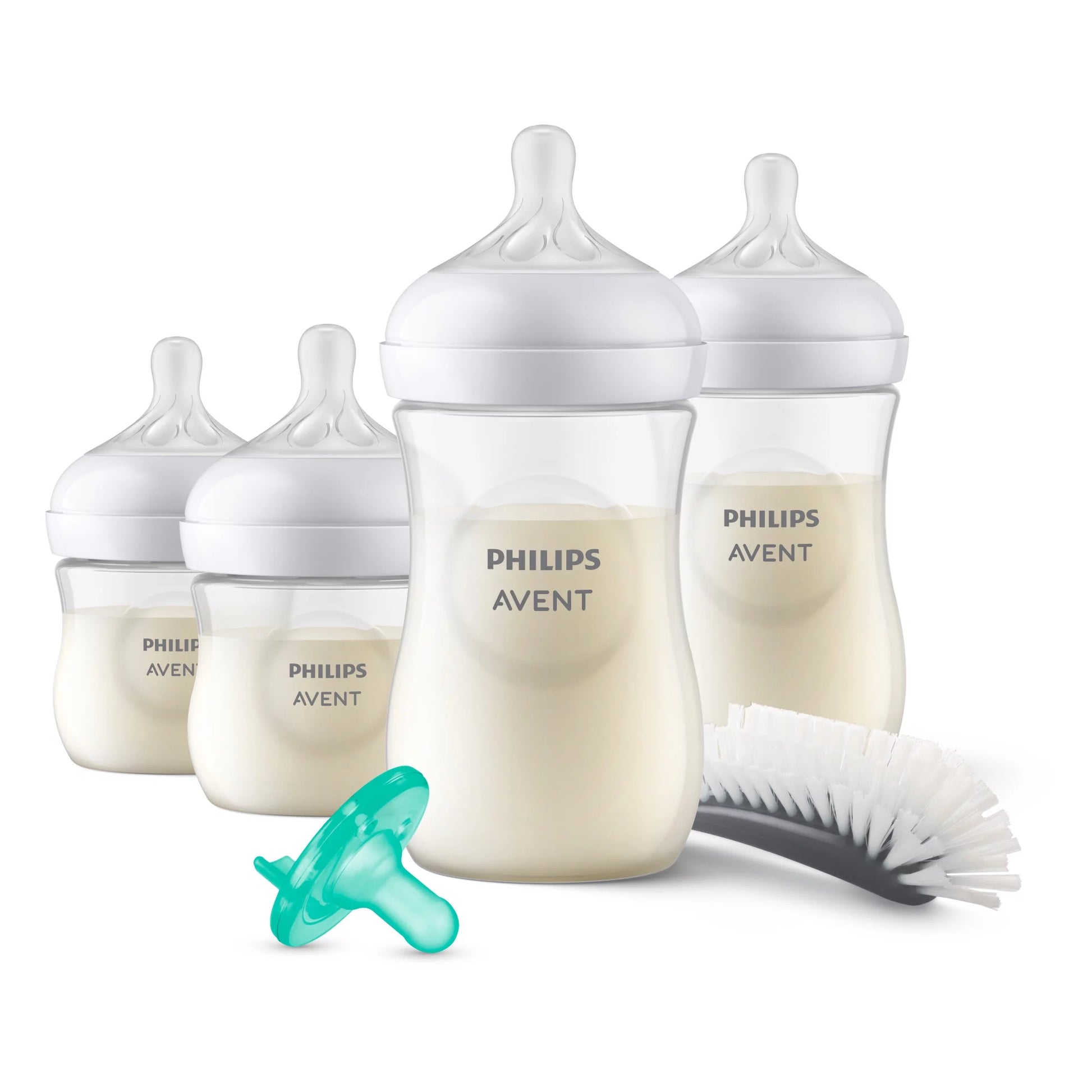 Philips Avent Natural Baby Bottles Natural Response Nipple Clear 11oz (Set  of 3)